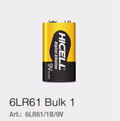 BATERIA ALKALINA CUADRADA 9V